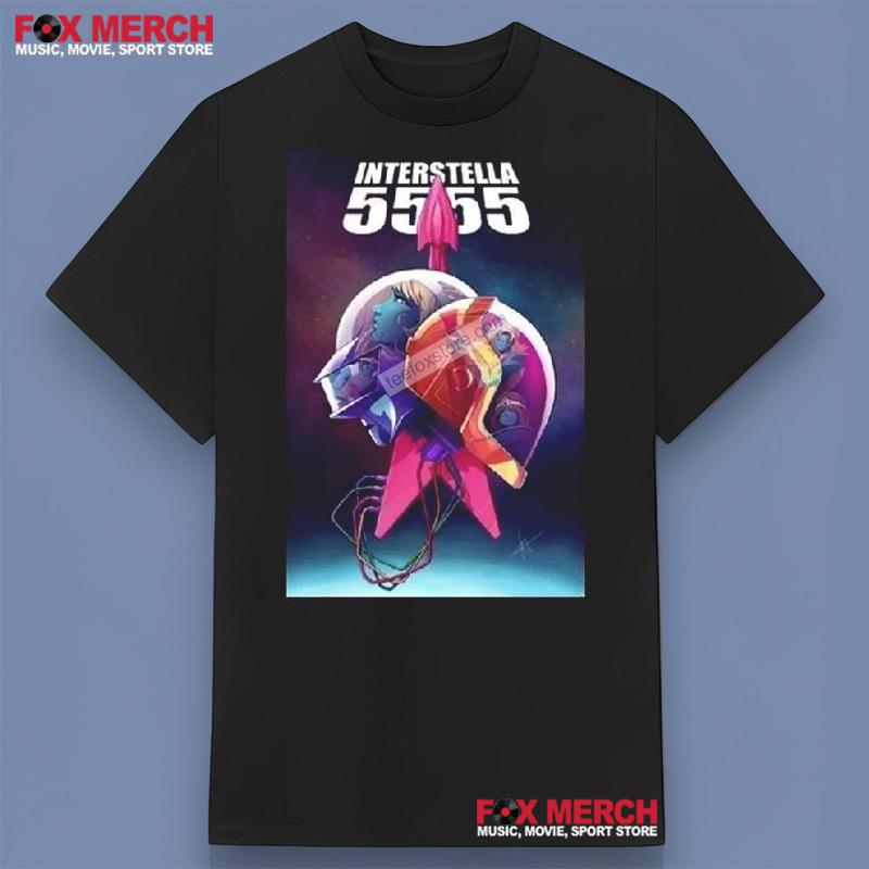 Daft Punk Interstella 5555 Music Black T-Shirt