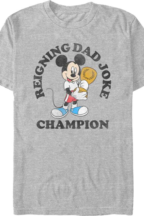 Mickey Mouse Reining Dad Joke Champion Disney T-Shirt