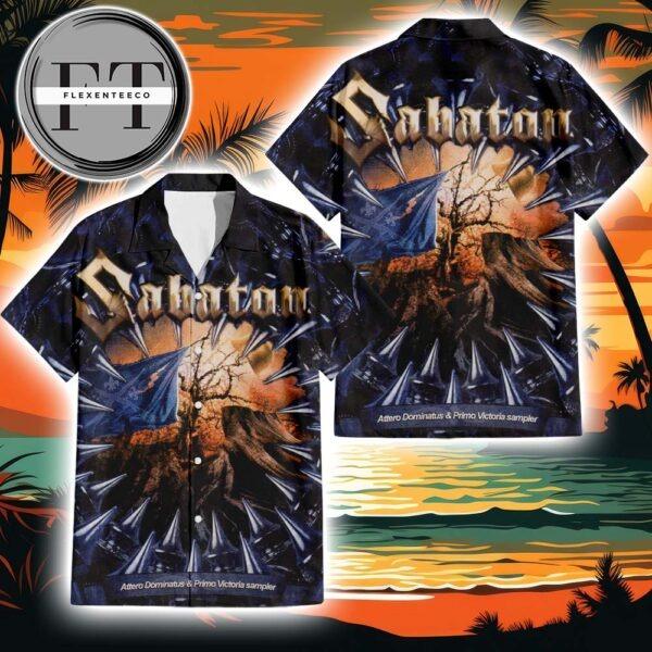 Sabaton Attero Dominatus & Primo Victoria Sampler Album Cover 2025 Summer Hawaiian Shirt Sabaton Attero Dominatus & Primo Victoria Sampler Album Cover 2025 Summer Hawaiian Shirt