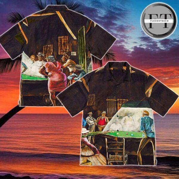The Supreme x Ernie Barnes The Pool Hall 2025 Summer Hawaiian Shirt