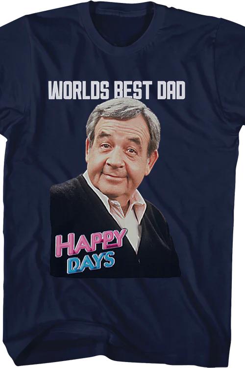 World's Best Dad Happy Days T-Shirt