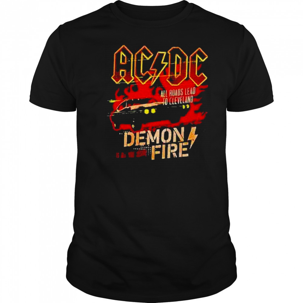 AC DC Cleveland PWR UP Tour 2025 Tee At Huntington Bank Field Cleveland OH On May 28th 2025 shirt