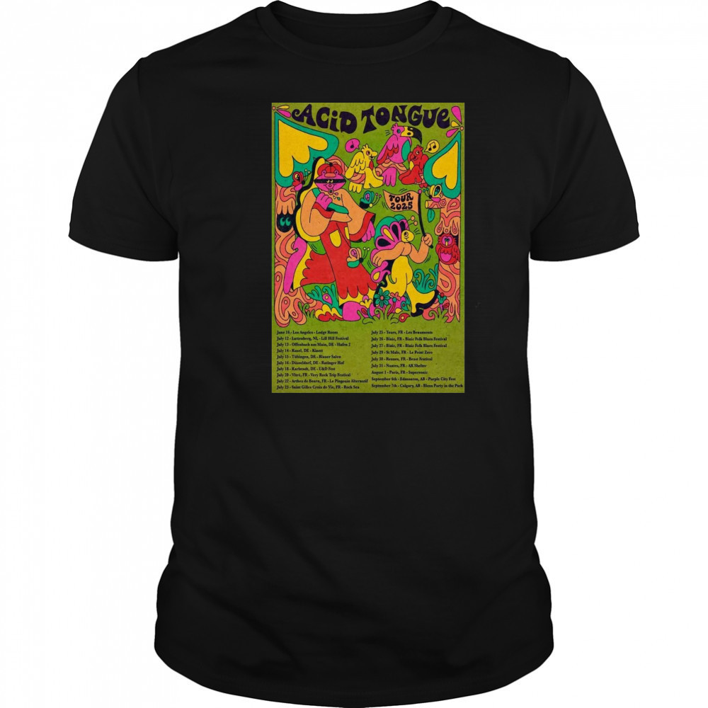 Acid Tongue Tour 2025 Poster T-Shirt
