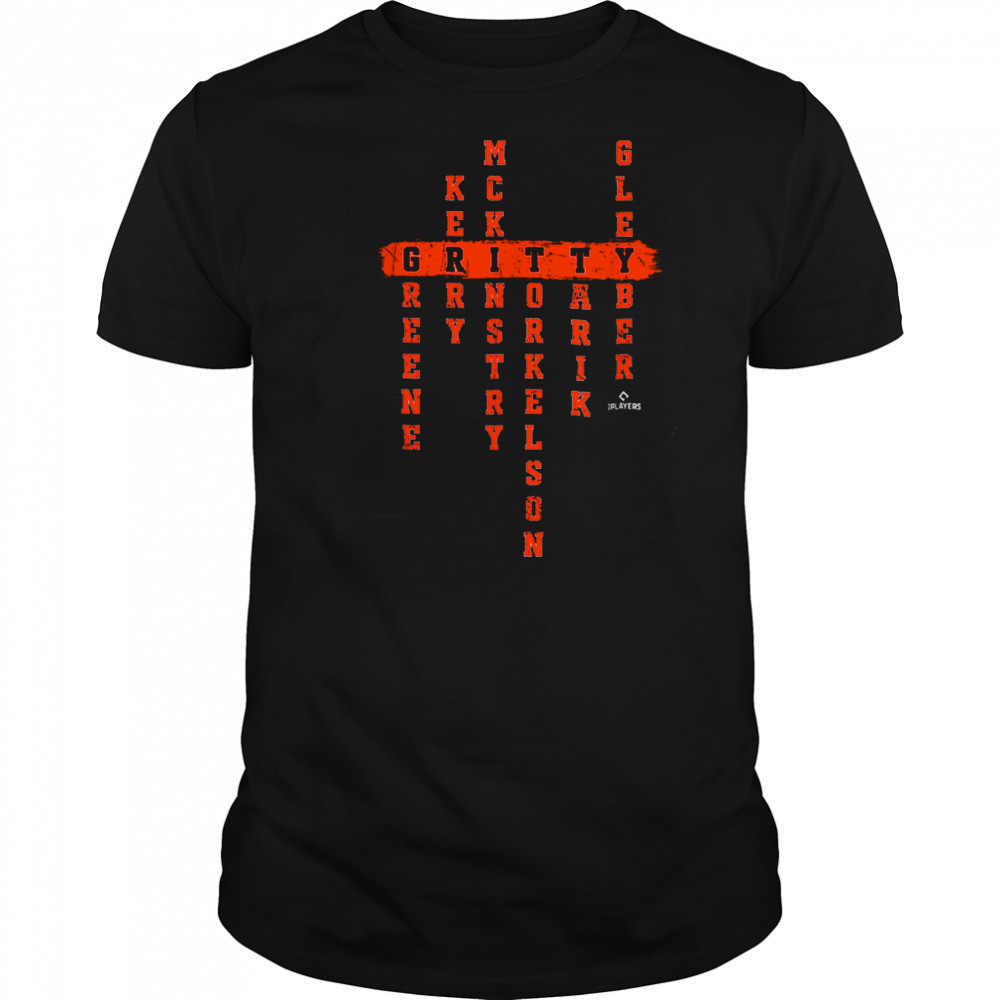Acrostic Greene Tarik Gleyber Gritty Detroit Baseball MLBPA T Shirt