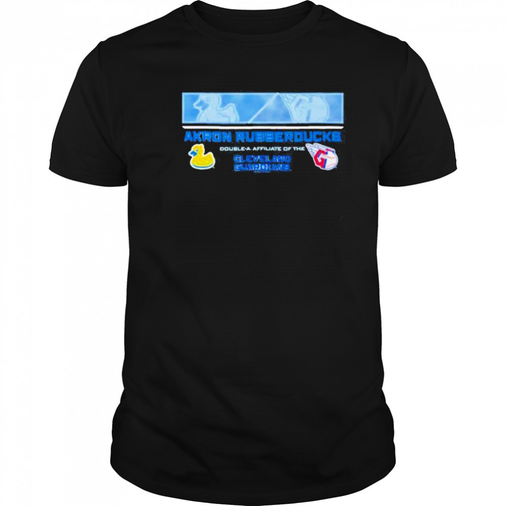 Akron Rubber Ducks double a affiliate of the Cleveland Guardians logo shirt