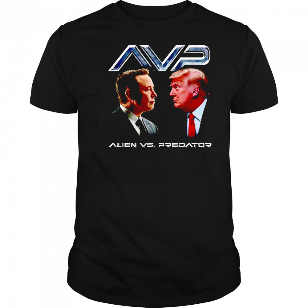 Alien vs Predator Trump vs Elon shirt