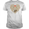 Anaheim Ducks Heart Floral Pattern logo shirt
