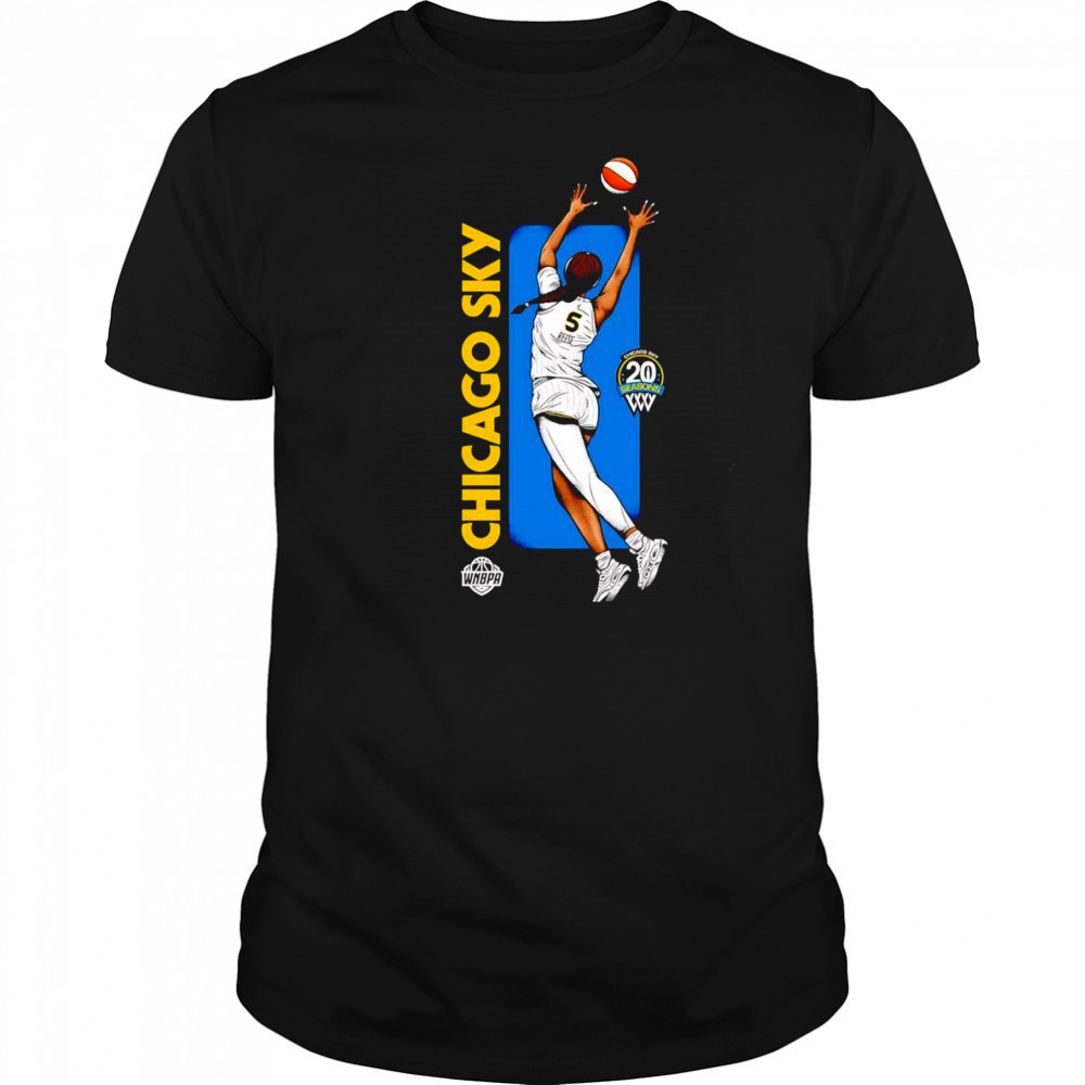 Angel Reese Chicago Sky 20 season cartoon shirt