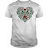 Arizona Coyotes Floral Pattern Heart logo shirt