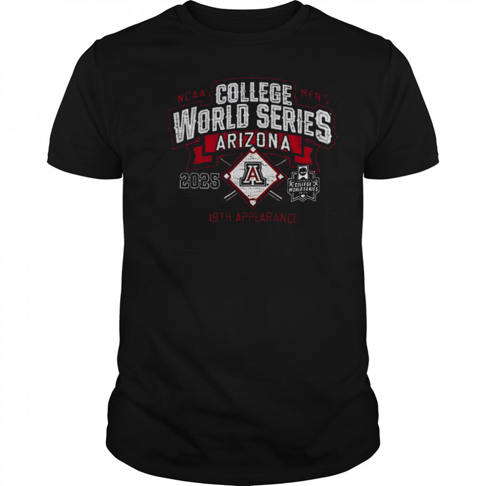 Arizona Wildcats NCAA Men’s College World Series Bound 2025 19th Appearance shirt