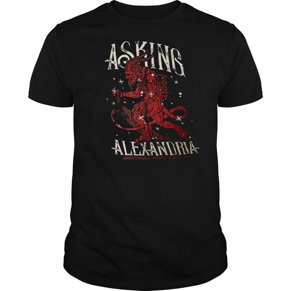 Asking Alexandria greetings from krampus shirt
