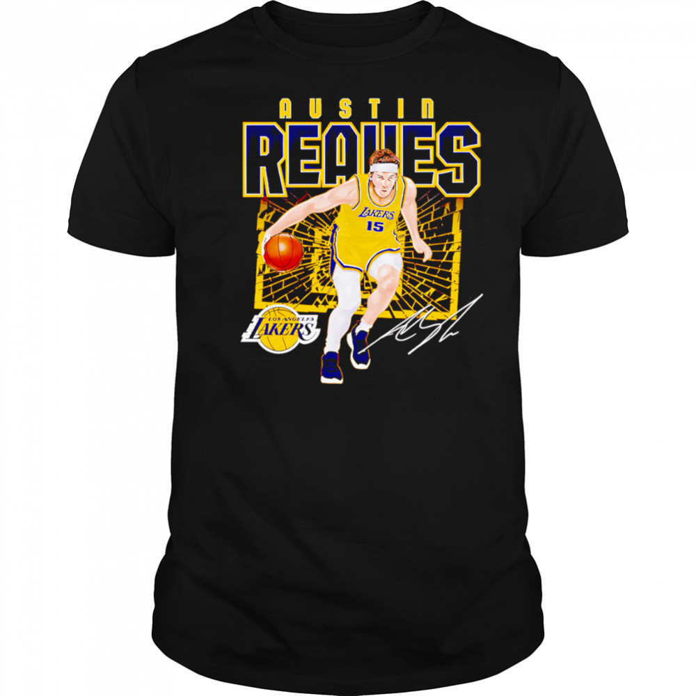 Austin Reaves Los Angeles Lakers Shattered shirt