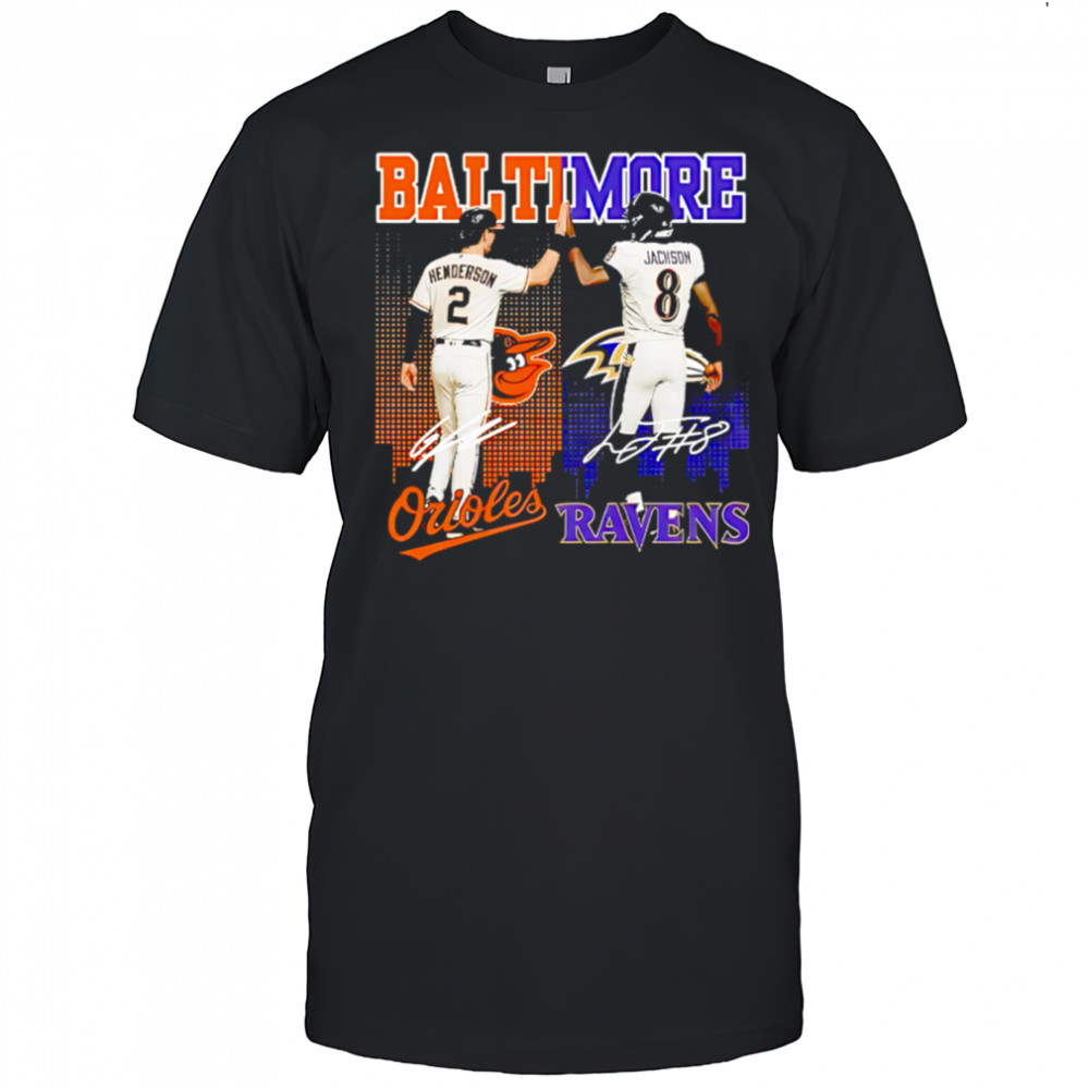Baltimore orioles and ravens and star power shirt