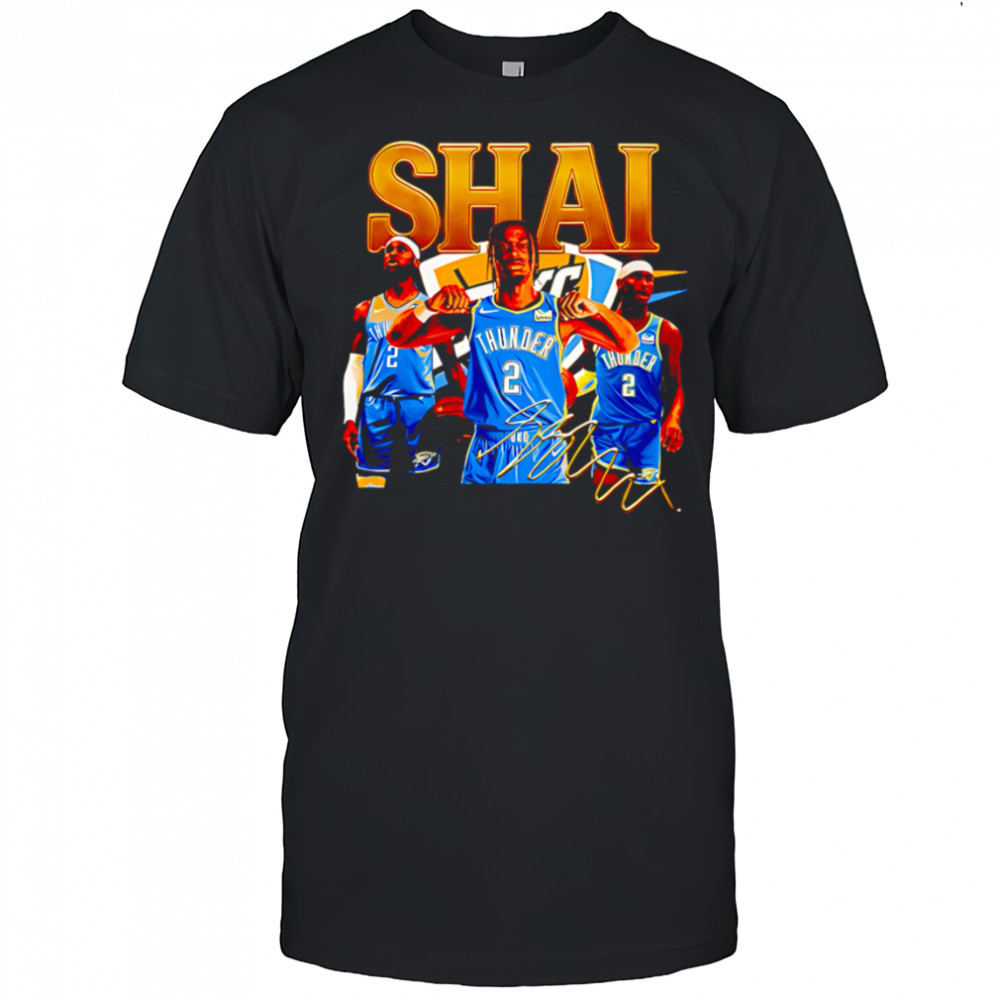Basketball NBA Shai Bootleg signature shirt
