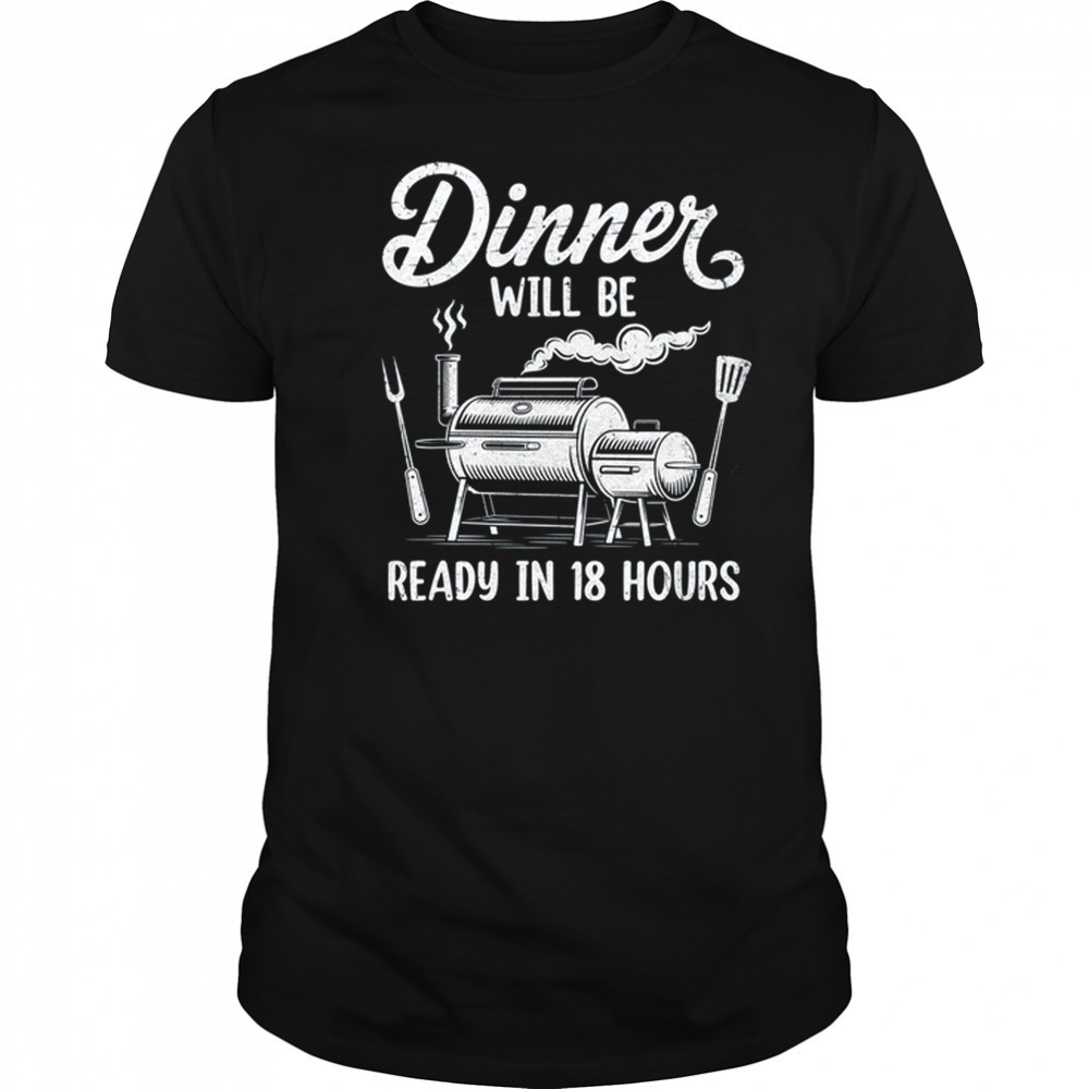 BBQ Men Smoking Meat Smoker Grilling Barbecue Dad shirt