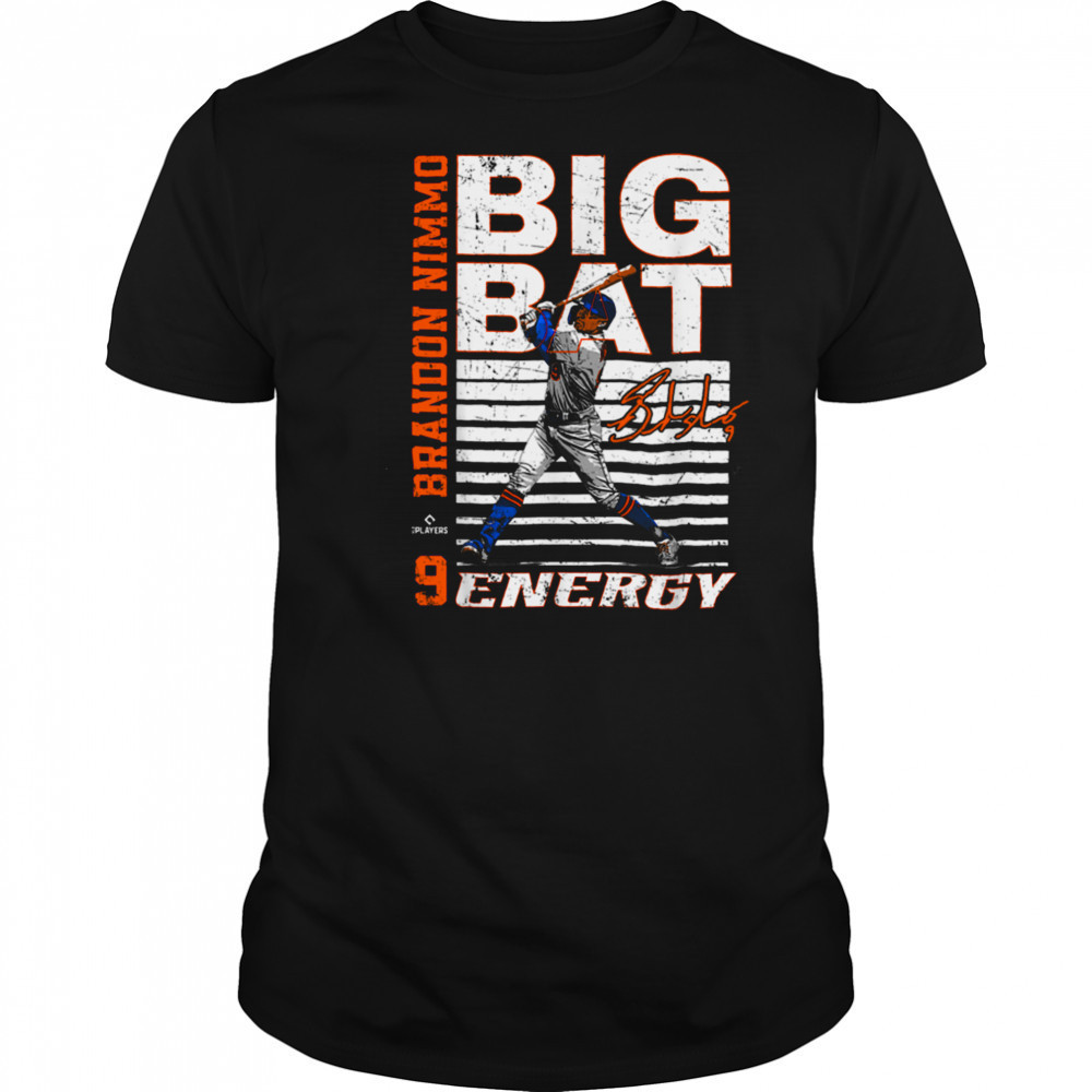 Big Bat Energy Brandon Nimmo New York Baseball MLBPA T Shirt