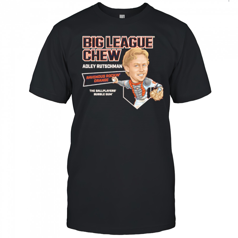 Big League Chew Adley Rutschman Ravenous Rockin’ Orange The Ballplayers’ Bubble Gum’ shirt