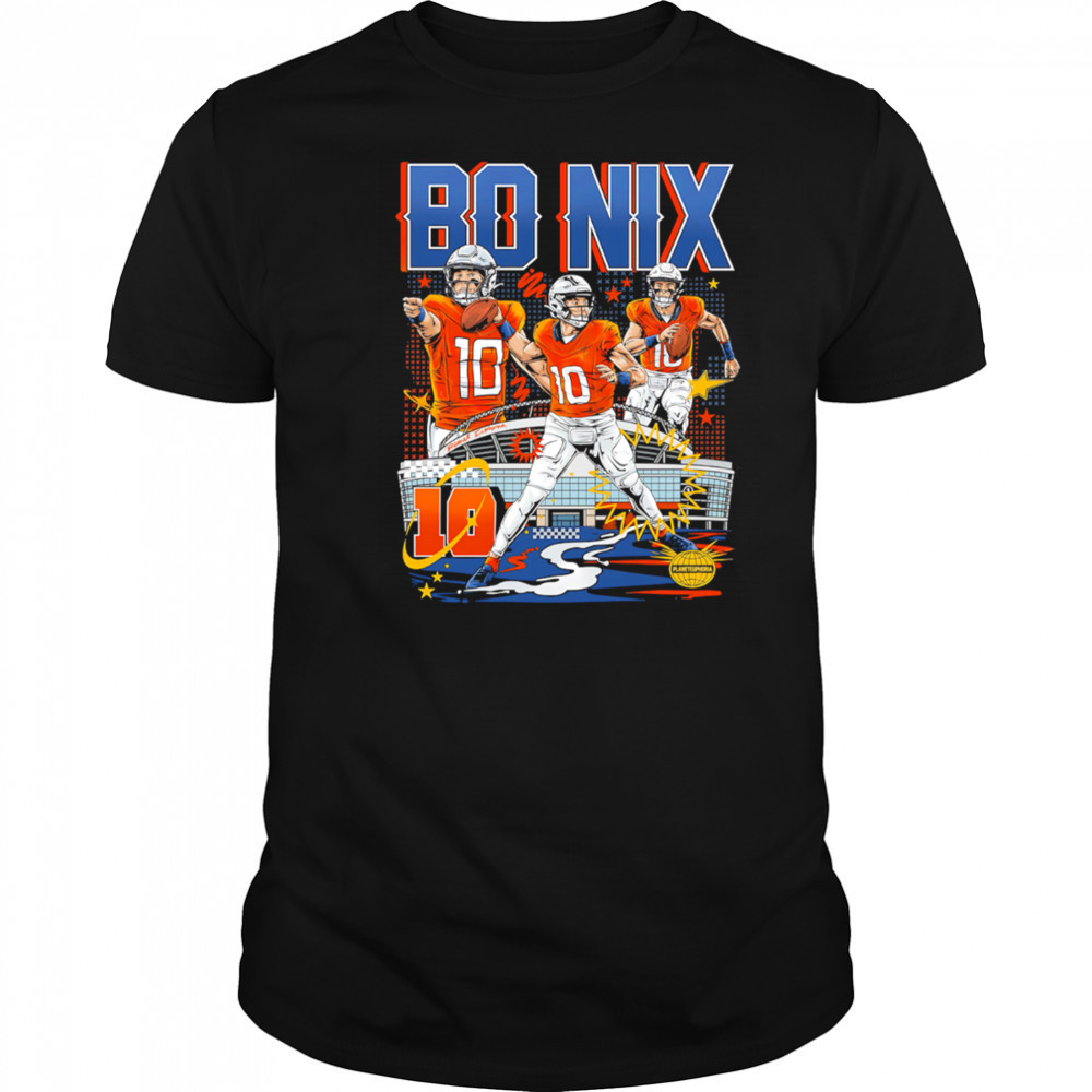 Bo Nix 10 Denver Broncos stadium shirt