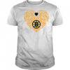 Boston Bruins Heart Floral Pattern logo shirt