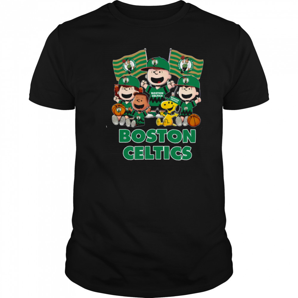 Boston Celtics Snoopy And Friends T Shirt