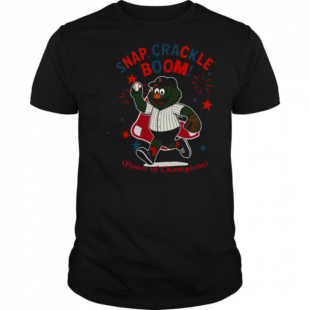 Boston Red Sox snap crackle boom power of champions Indepencence day shirt