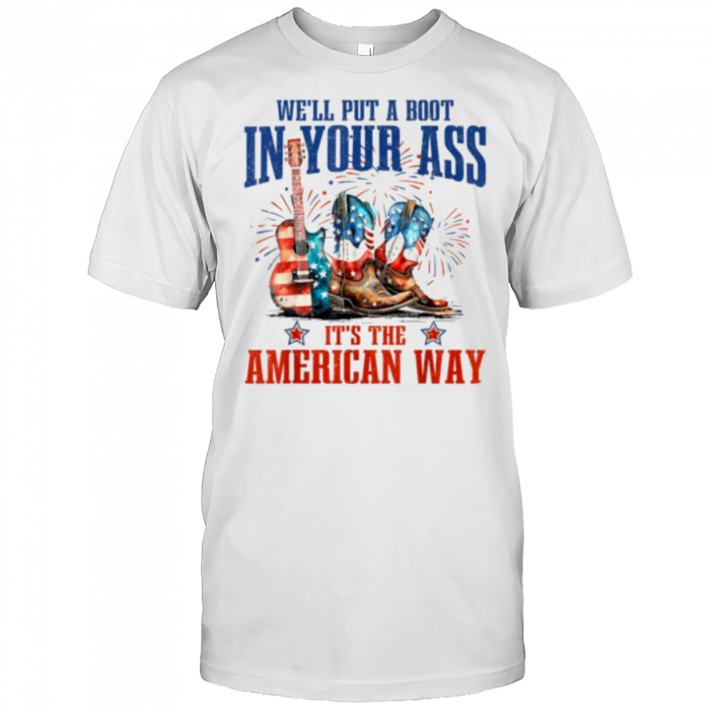 Brought To You Courtesy Of The Red, White & Blue Cowgirl T Shirt