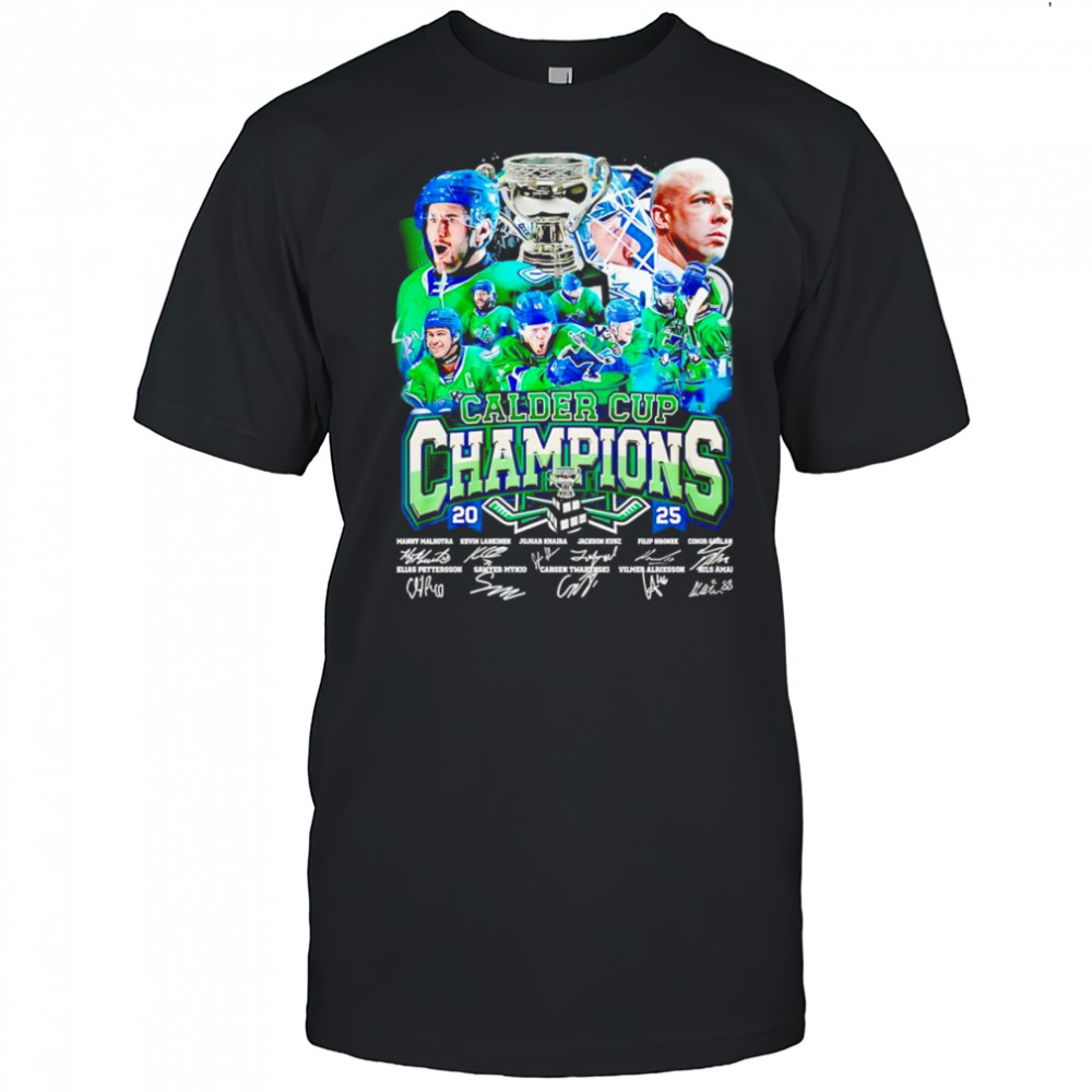 Calder Cup Champions 2025 Abbotsford Canucks signature shirt