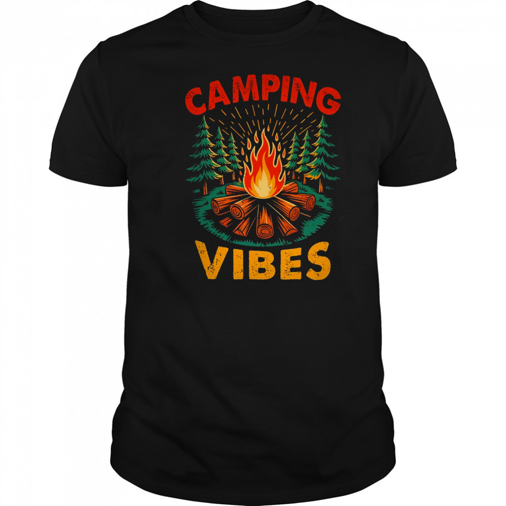 Camping Vibes Nature Lover Camper Camping Day Men Women shirt