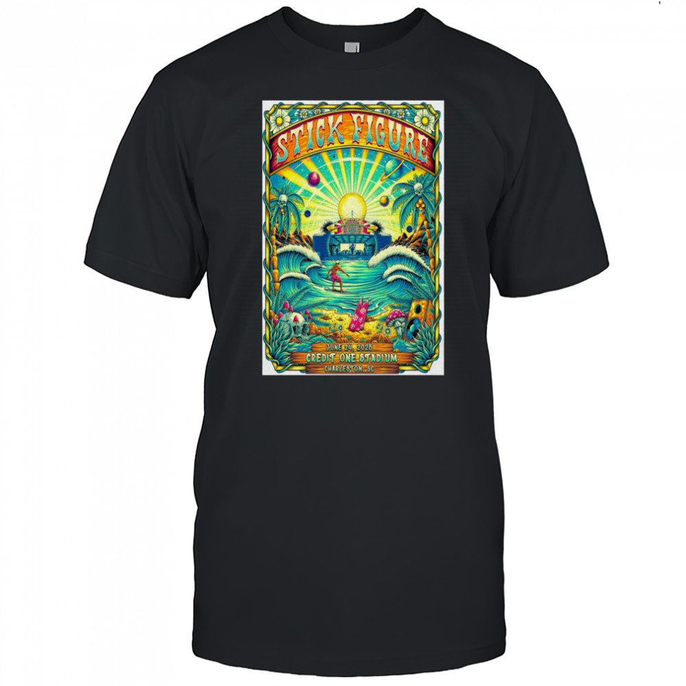 Charleston SC Live Stick Figure June 24 2025 Poster Shirt