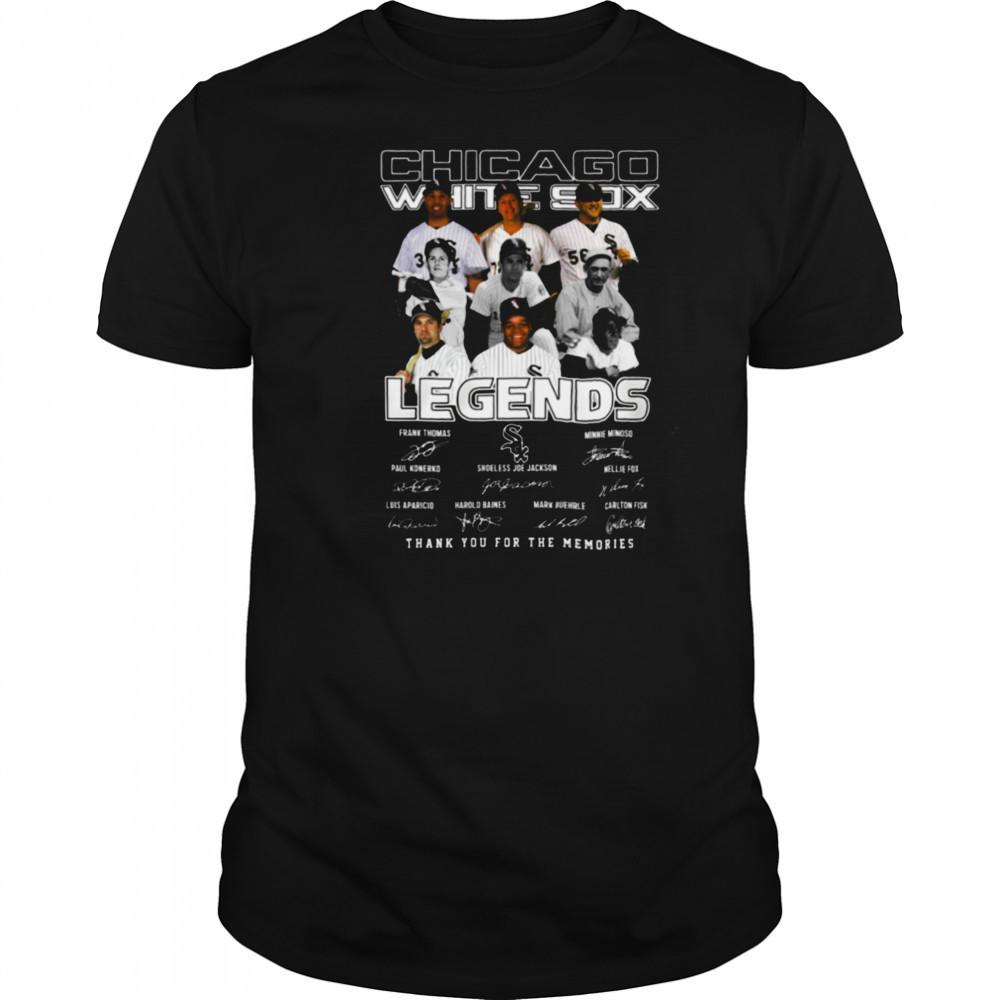 Chicago White Sox Legends Thank you For The Memories T Shirt