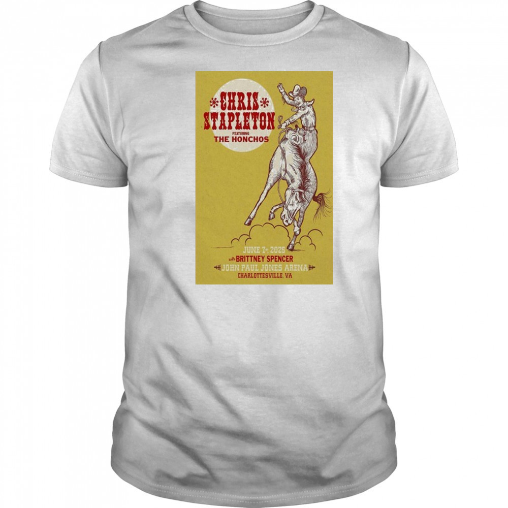Chris Stapleton June 7 2025 Charlottesville VA Poster shirt