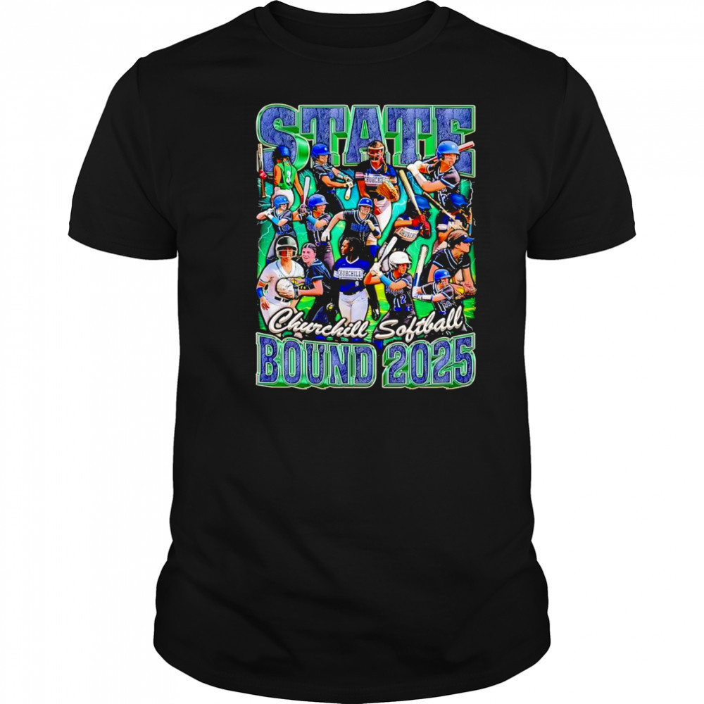 Churchill Softball 2025 States graphic shirt