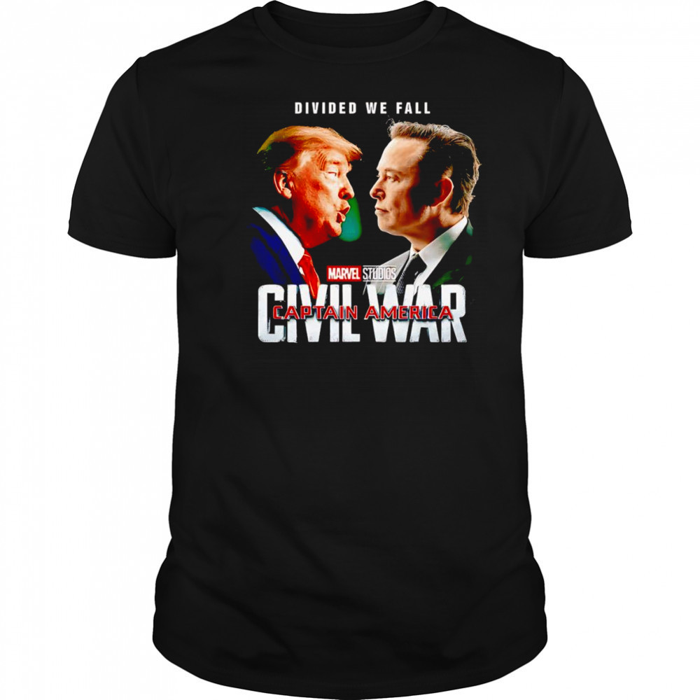Civil War Trump vs Elon shirt