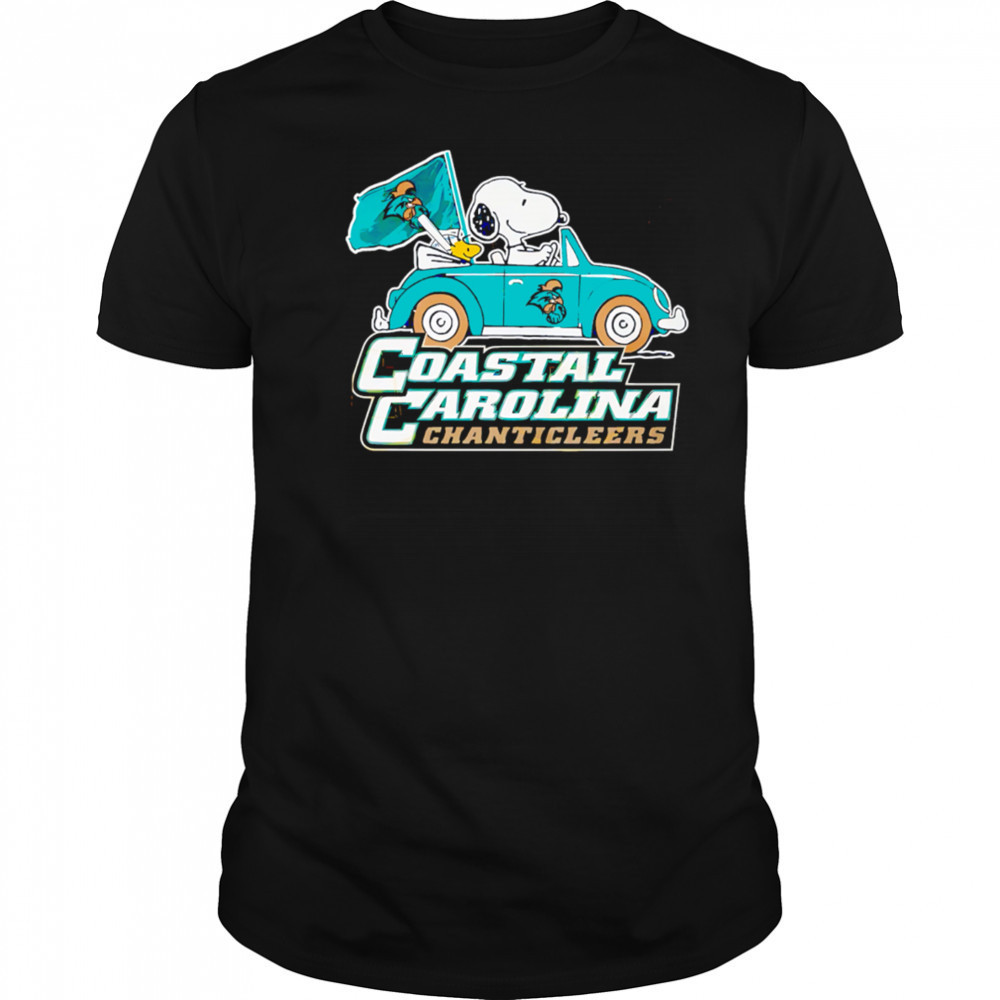 Coastal Carolina Chanticleers x Snoopy go by car shirt