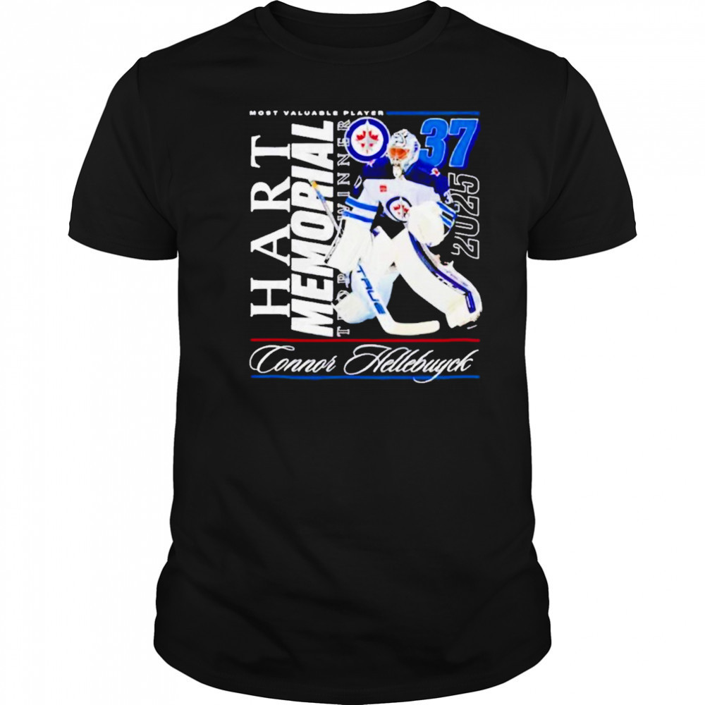 Connor Hellebuyck Winnipeg Jets NHL 2025 Hart Trophy Winner graphic shirt