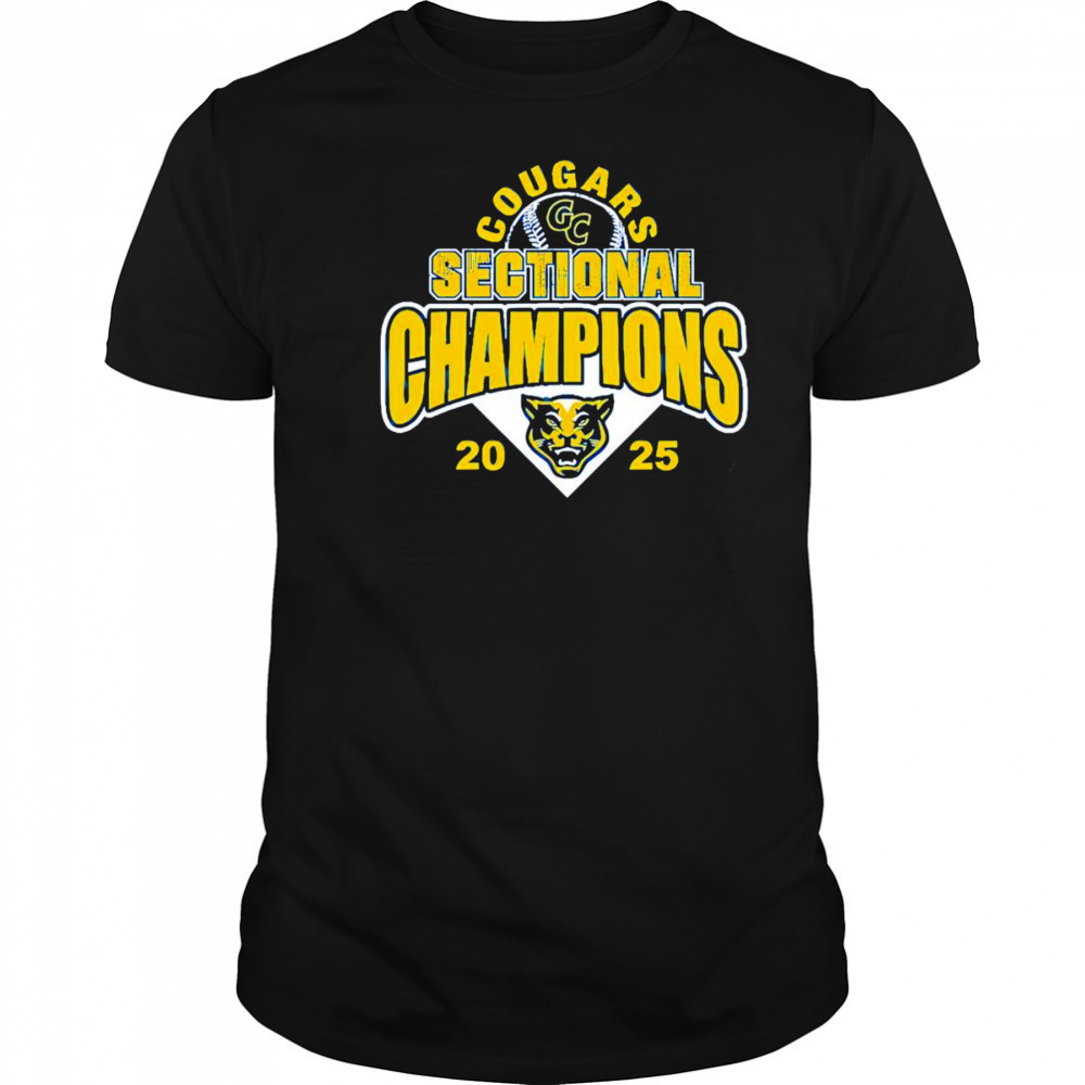 Cougars Sectional Champions 2025 baseball shirt