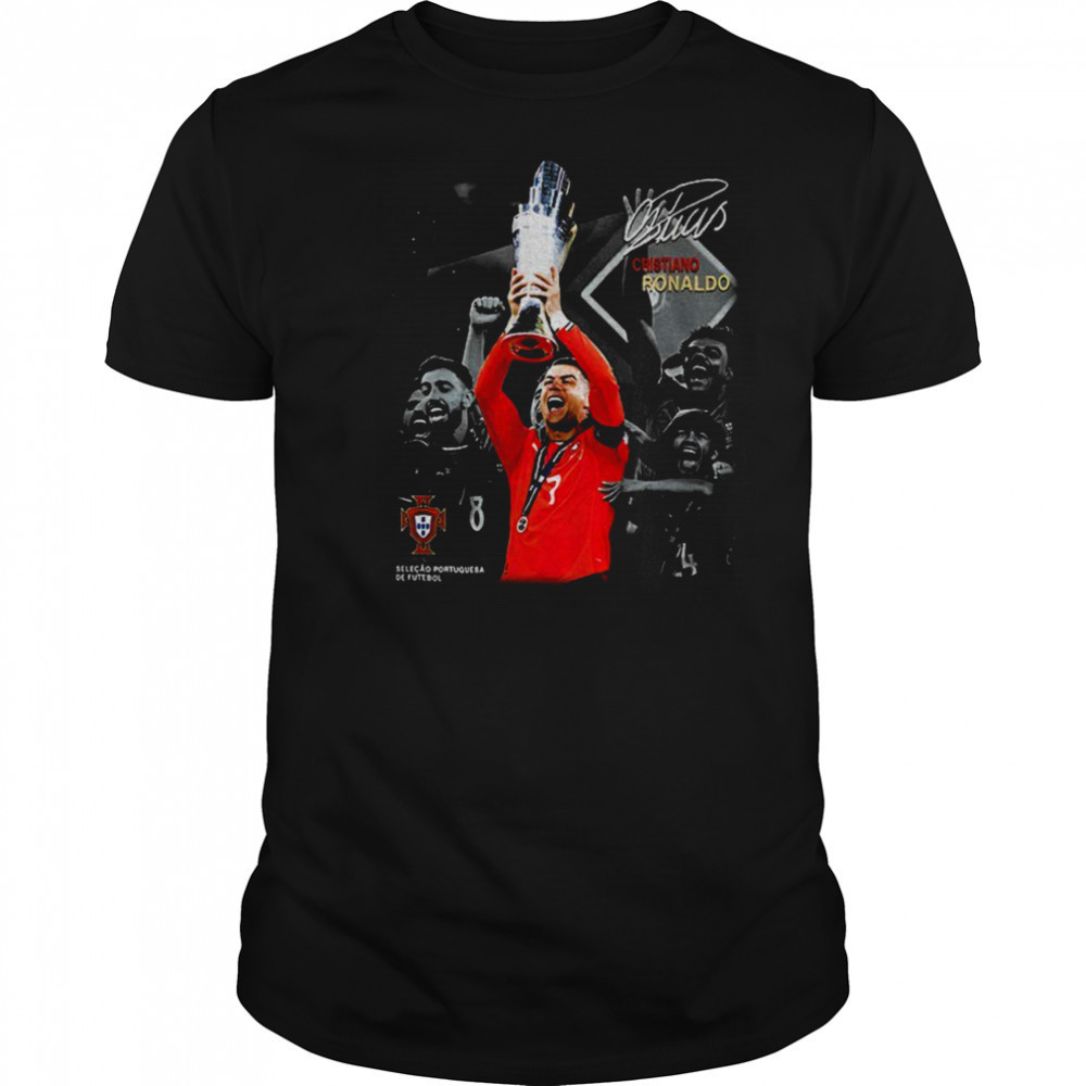 Cristiano Ronaldo Seleção Portuguesa De Futebol UEFA Nations League 2025 signature shirt