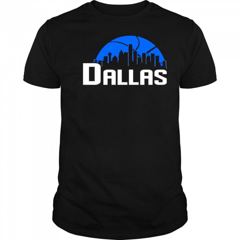 Dallas Mavericks Cityscape Skyline style 2025 shirt