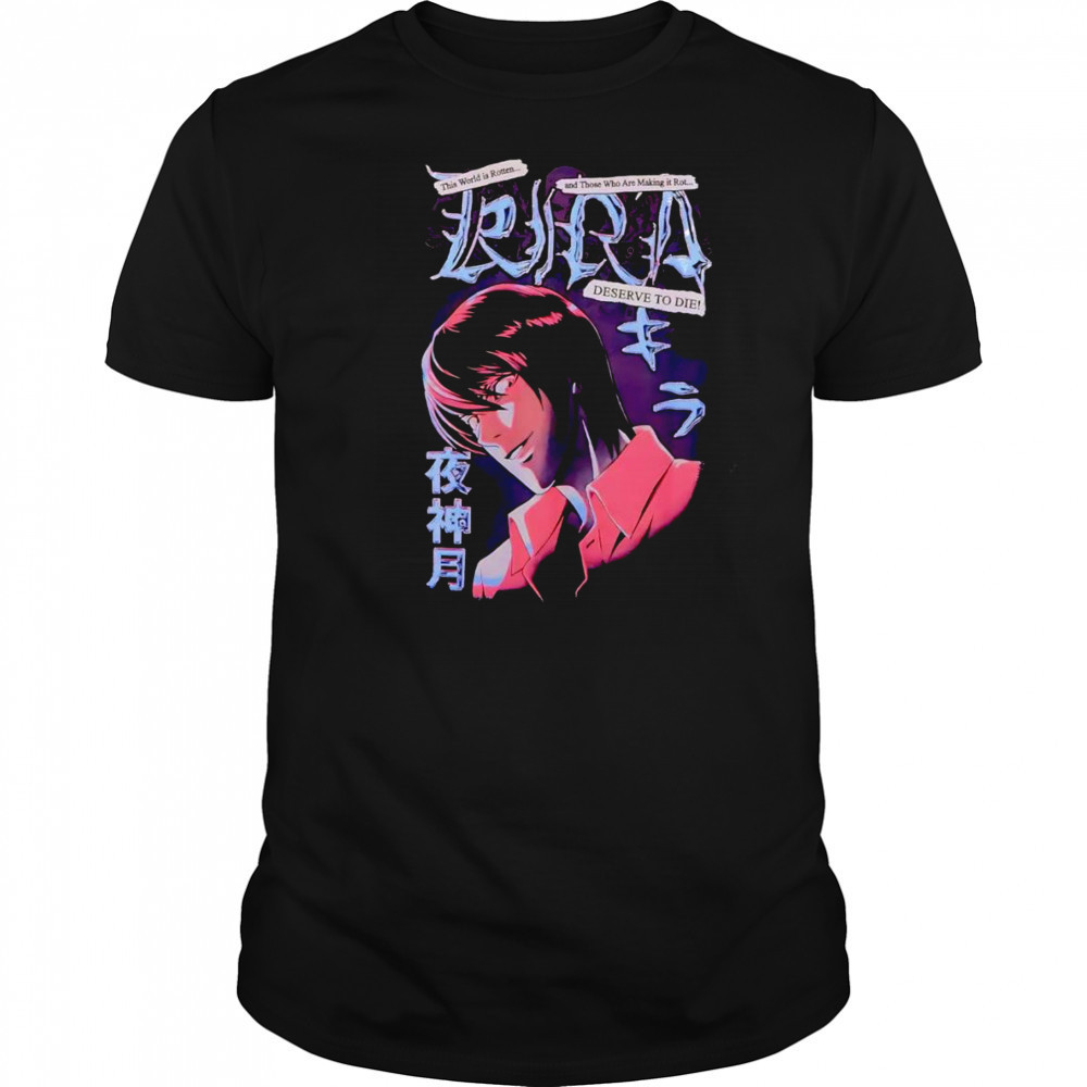 Death Note Kira Shiny shirt