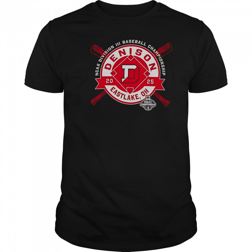 Denison University NCAA Division III Baseball Championship Eastlake OH 2025 T-Shirt