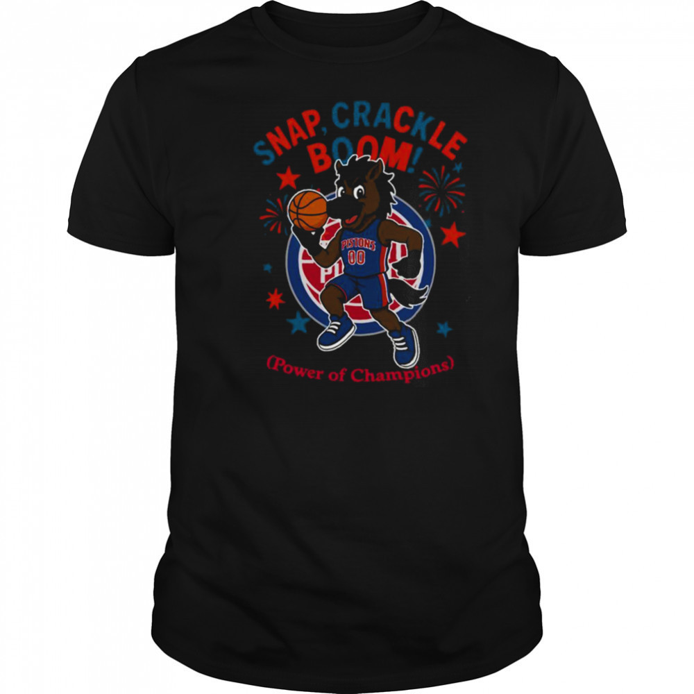 Detroit Pistons snap crackle boom power of champions Indepencence day shirt