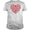 Detroit Red Wings Floral Pattern Heart logo shirt