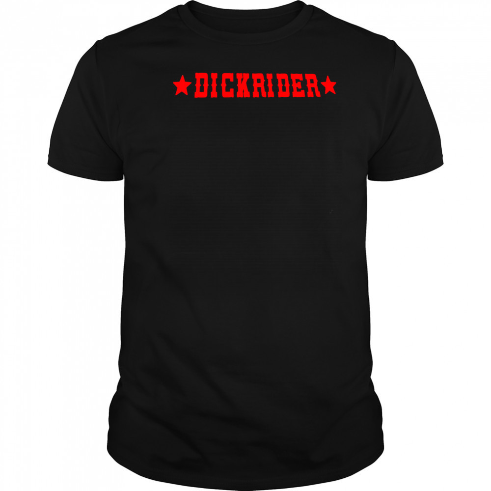 Dickrider red letter shirt