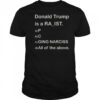 Donald Trump Is A Raist P C Ging Narciss All Of The Above T-Shirt