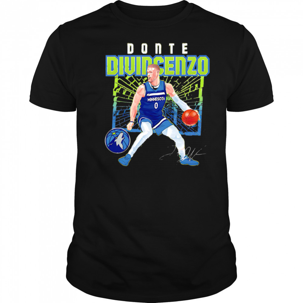 Donte Divincenzo Minnesota Timberwolves Shattered shirt