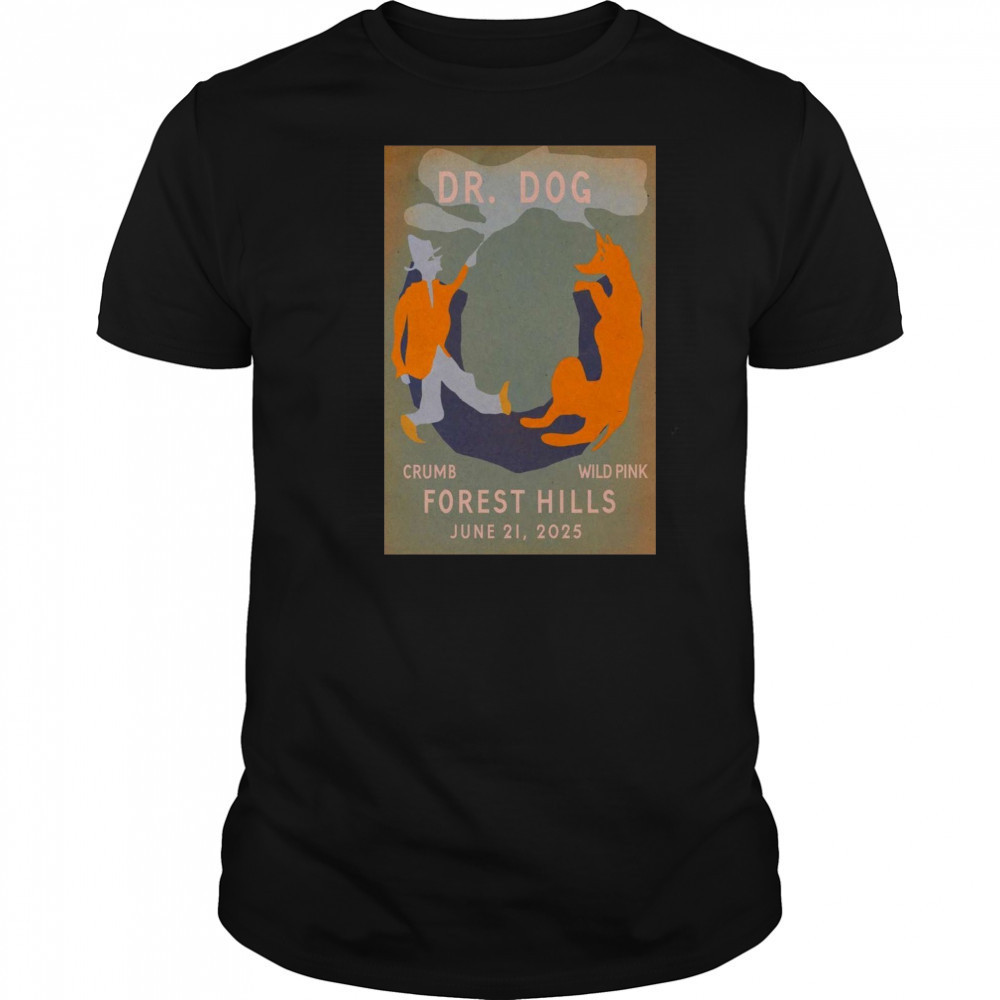 DR. Dog June 21 2025 Forest Hills Stadium in Forest Hills NY Poster T-Shirt
