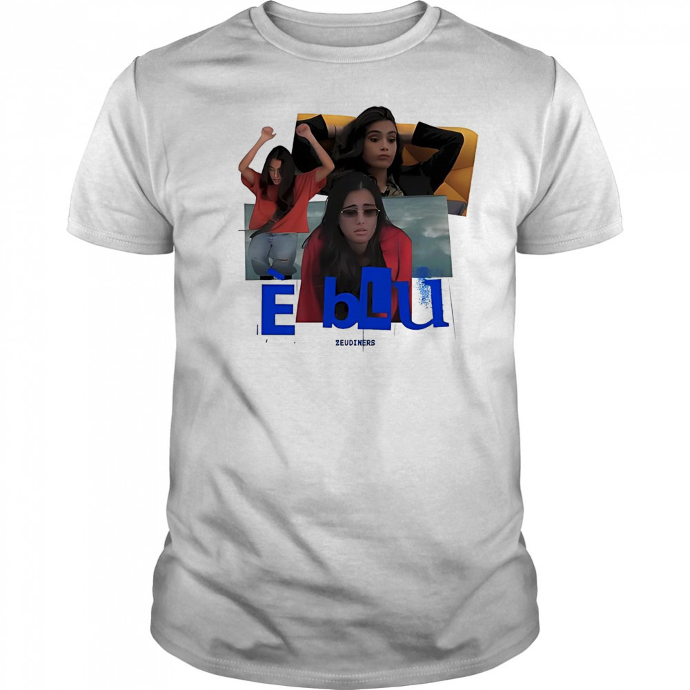 E Blu Zeudiners Piuma Tatuata T-Shirt