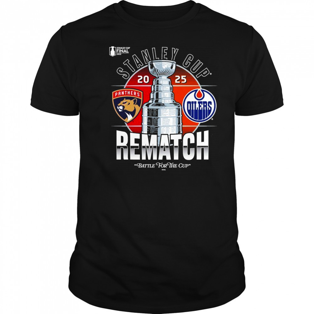 Edmonton Oilers 2025 Stanley Cup Playoffs Fanatics Stanley Cup Final Rematch Match Up Shirt