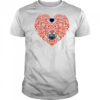 Edmonton Oilers Floral Pattern Heart logo shirt