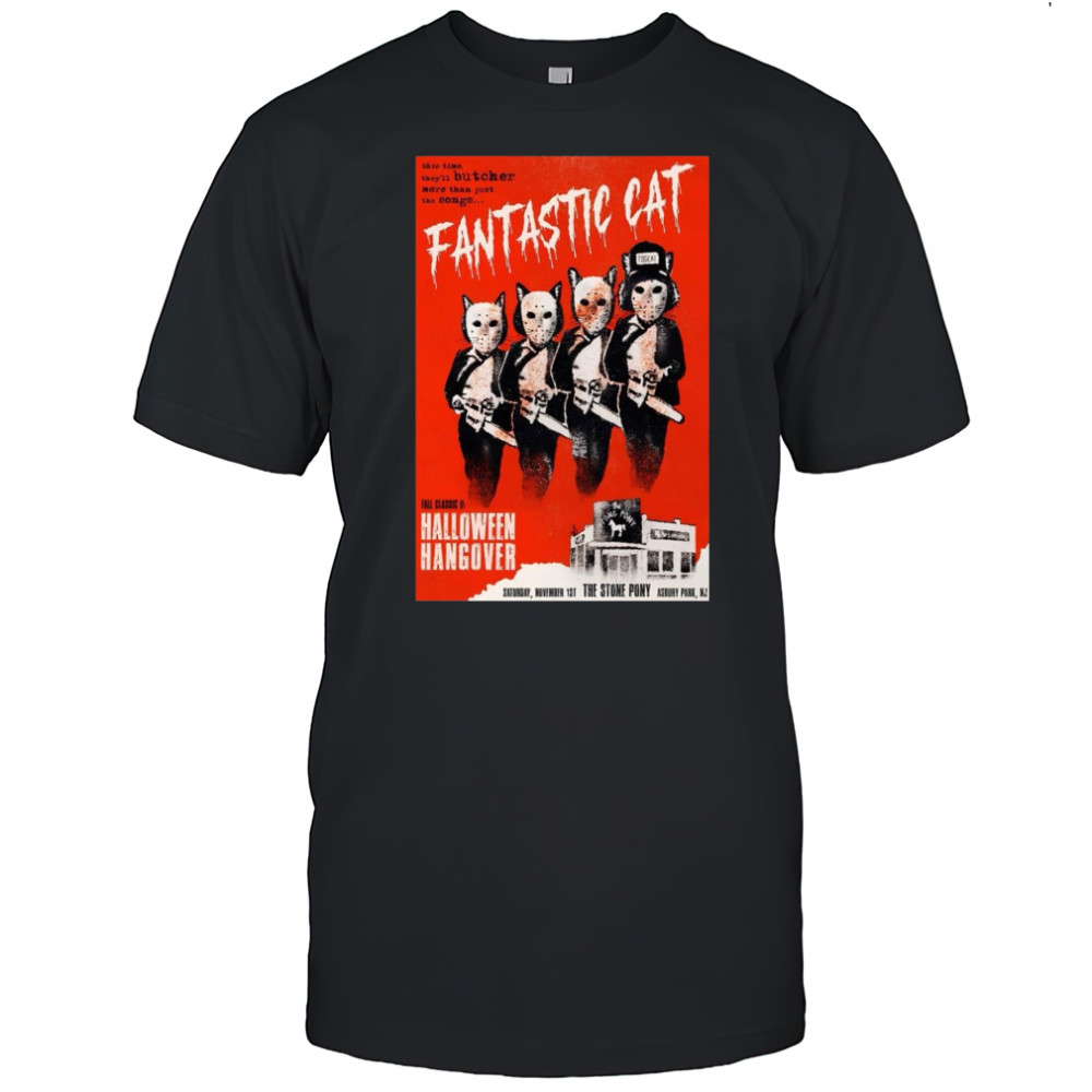 Fantastic Cat November 1 2025 The Stone Pony Show Poster T-Shirt
